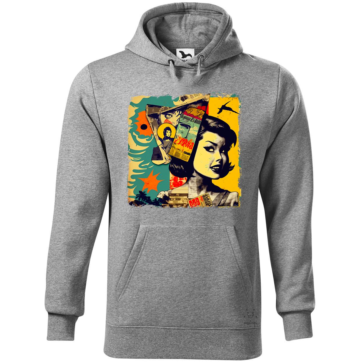 Pop art kollázs v3 egyedi  pulóver 