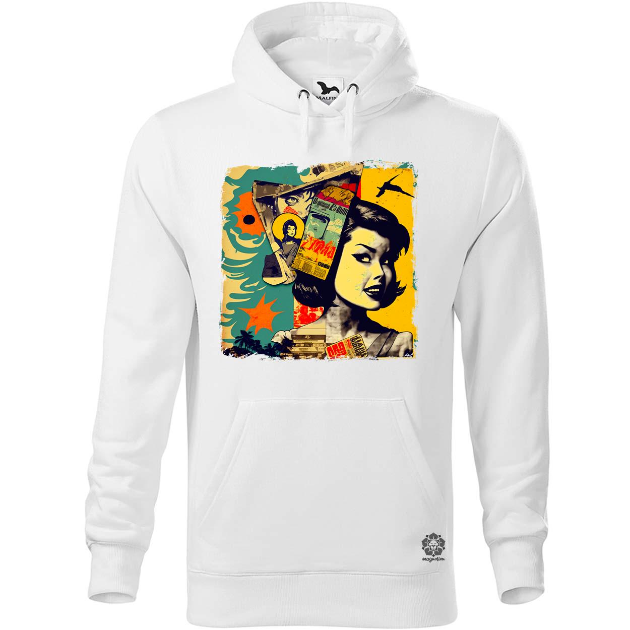 Pop art kollázs v3 egyedi  pulóver 