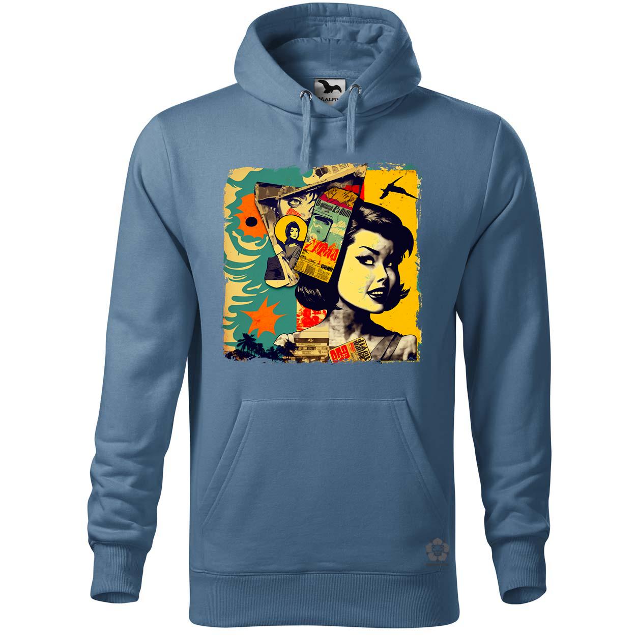 Pop art kollázs v3 egyedi  pulóver 