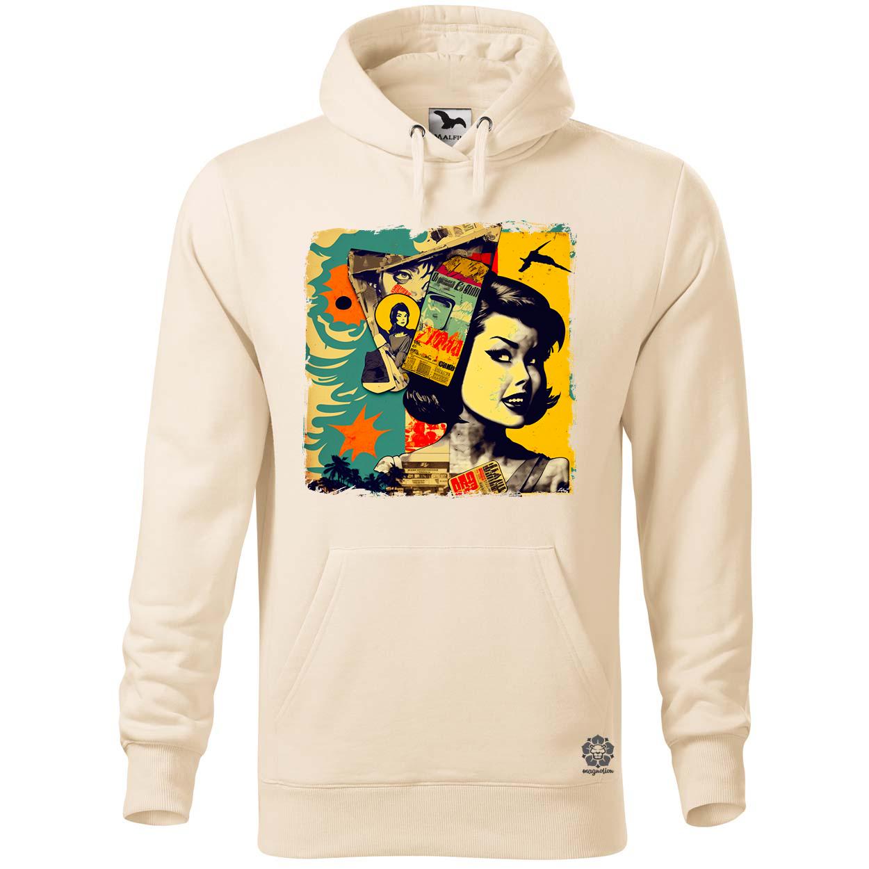 Pop art kollázs v3 egyedi  pulóver 
