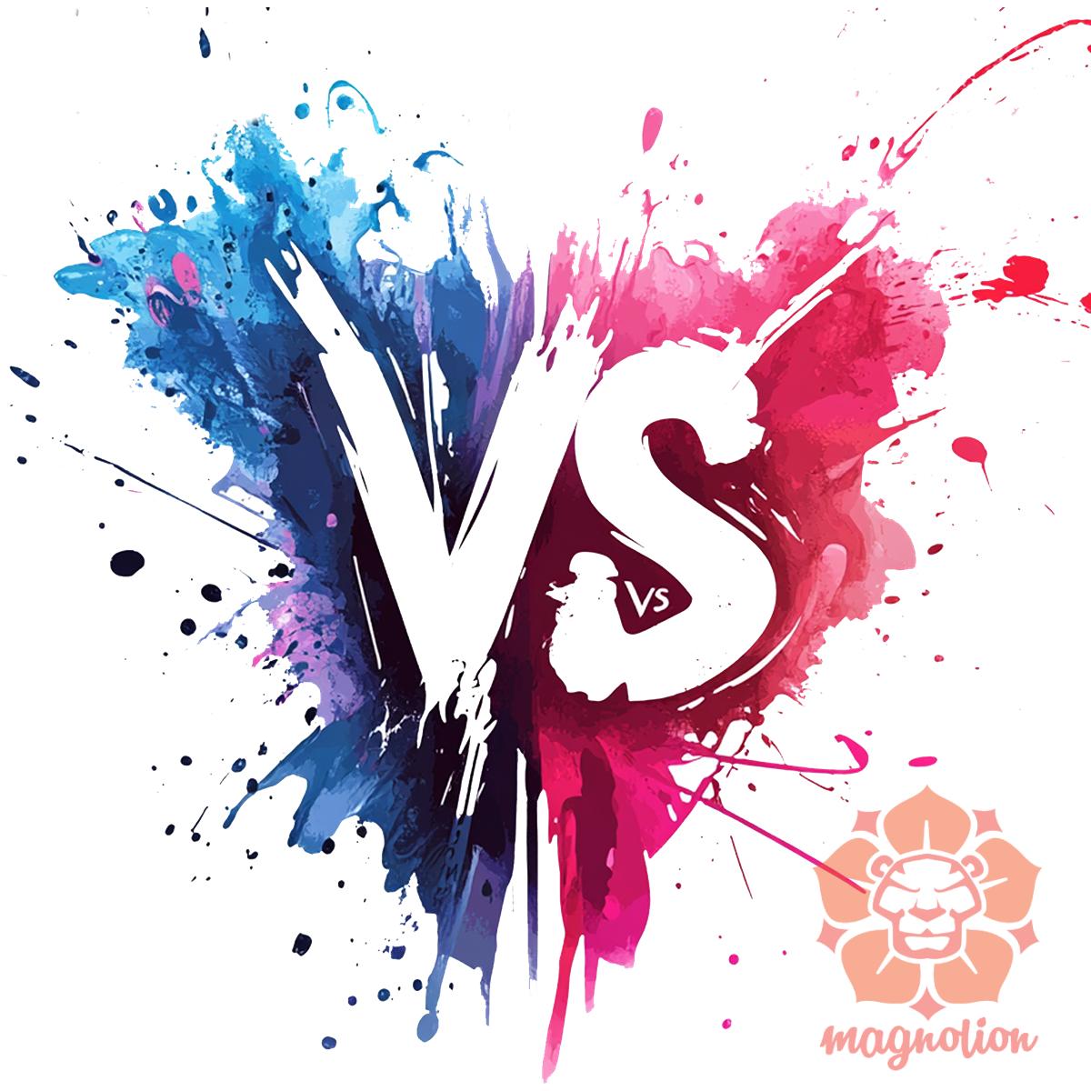 VS felirat v1 egyedi póló 