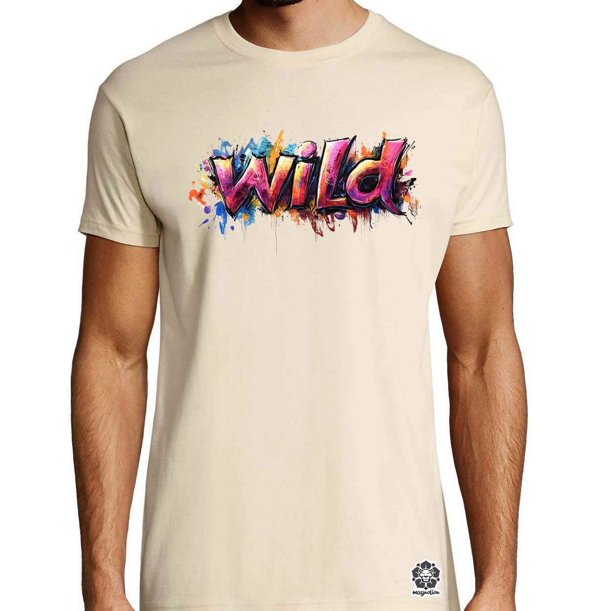 Wild felirat v1 egyedi póló 