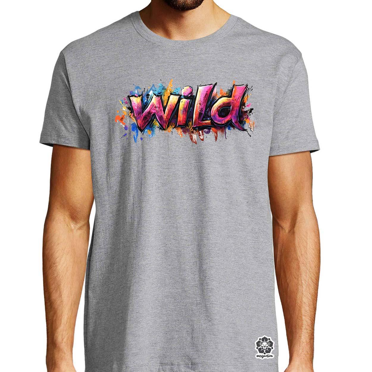 Wild felirat v1 egyedi póló 