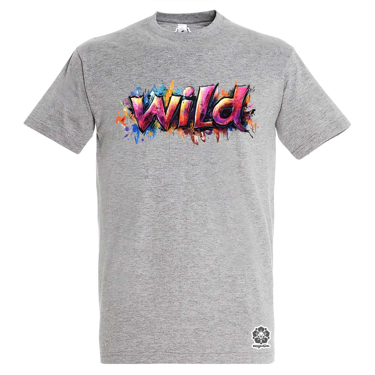 Wild felirat v1 egyedi póló 