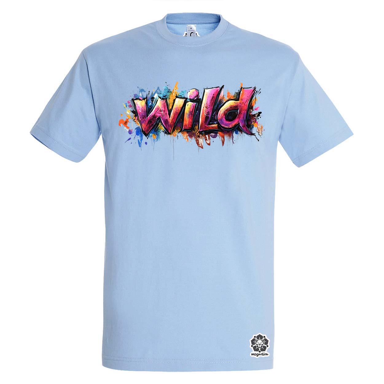 Wild felirat v1 egyedi póló 