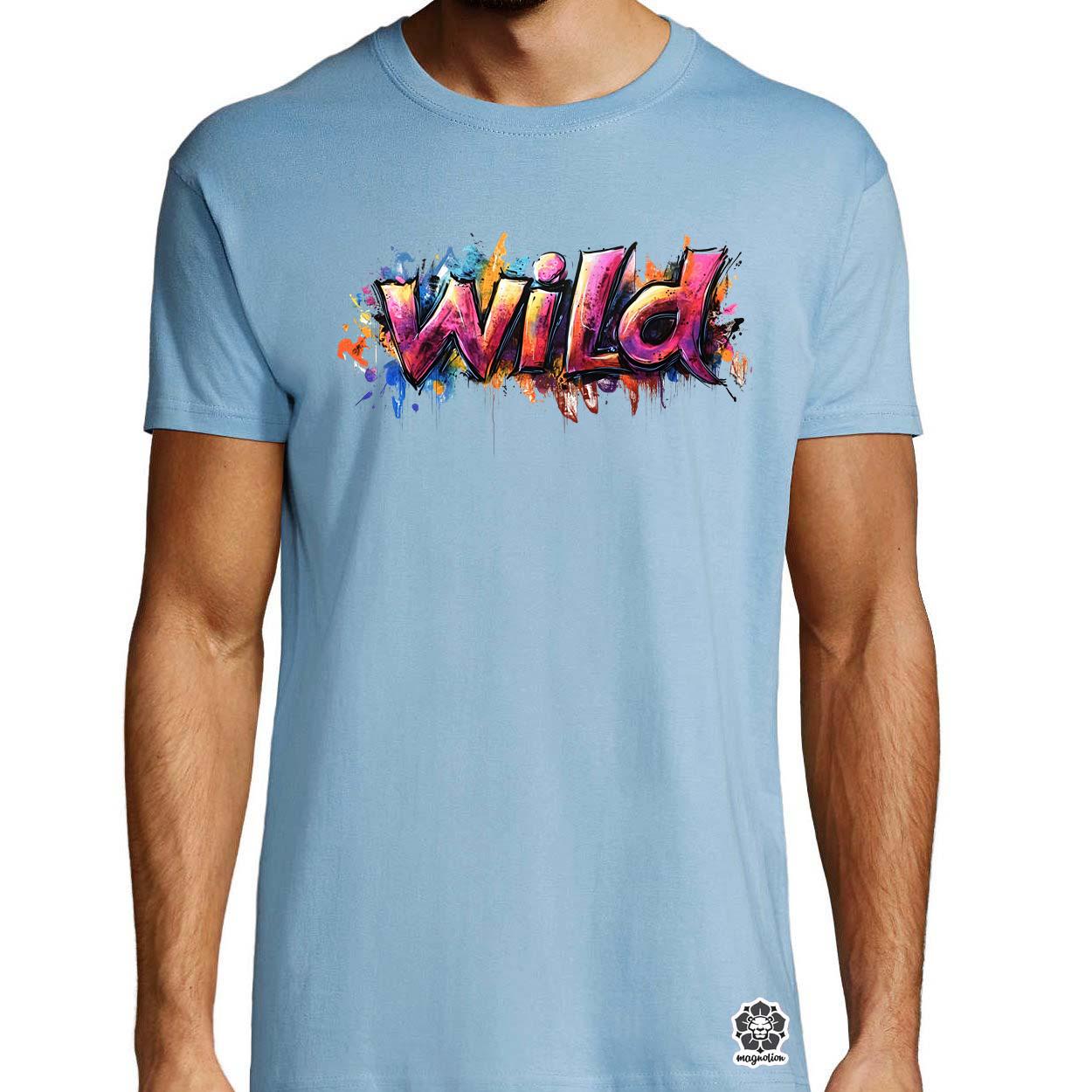 Wild felirat v1 egyedi póló 