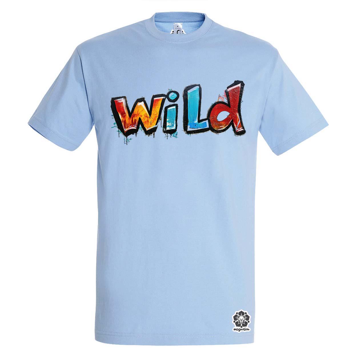 Wild felirat v2 egyedi póló 