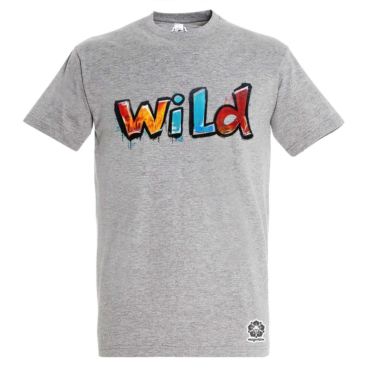 Wild felirat v2 egyedi póló 