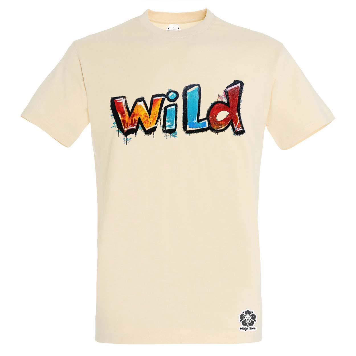 Wild felirat v2 egyedi póló 