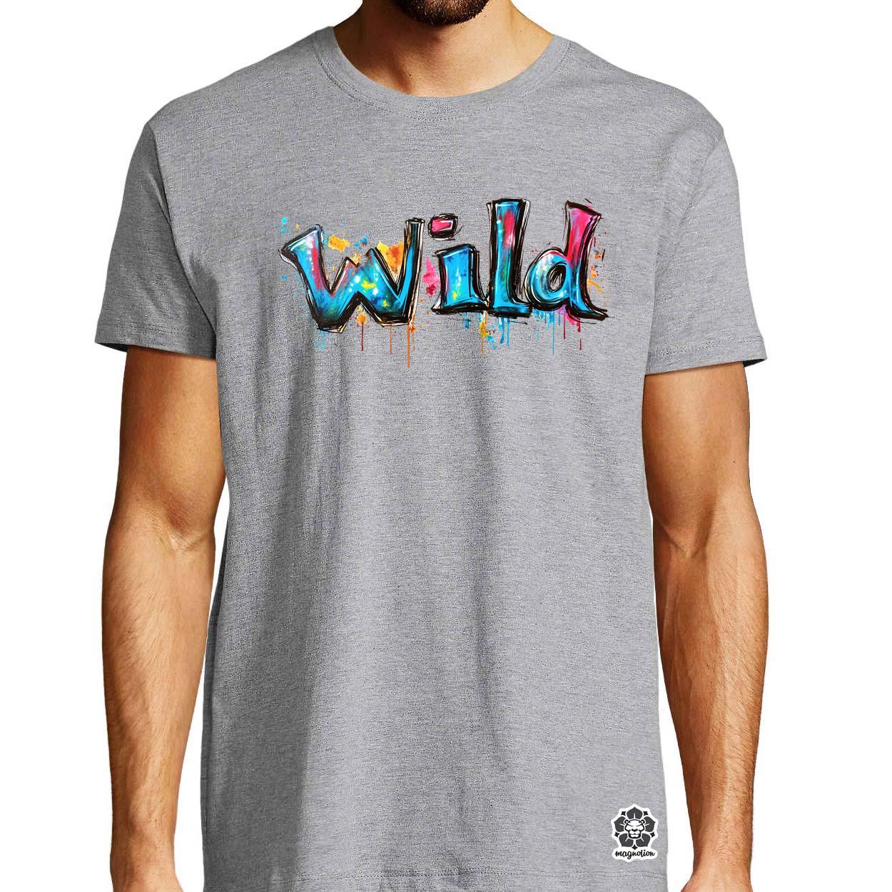 Wild felirat v3 egyedi póló 