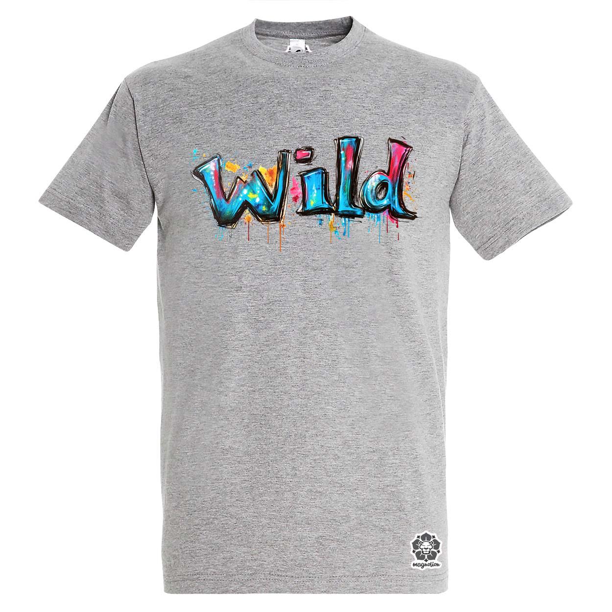 Wild felirat v3 egyedi póló 