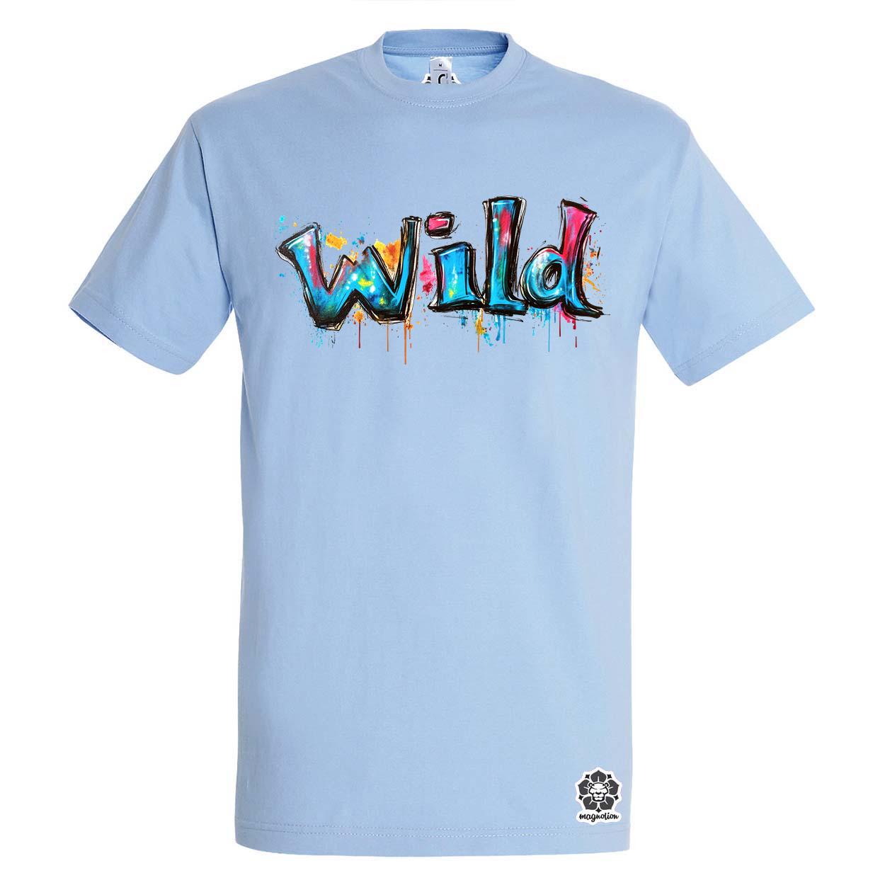 Wild felirat v3 egyedi póló 