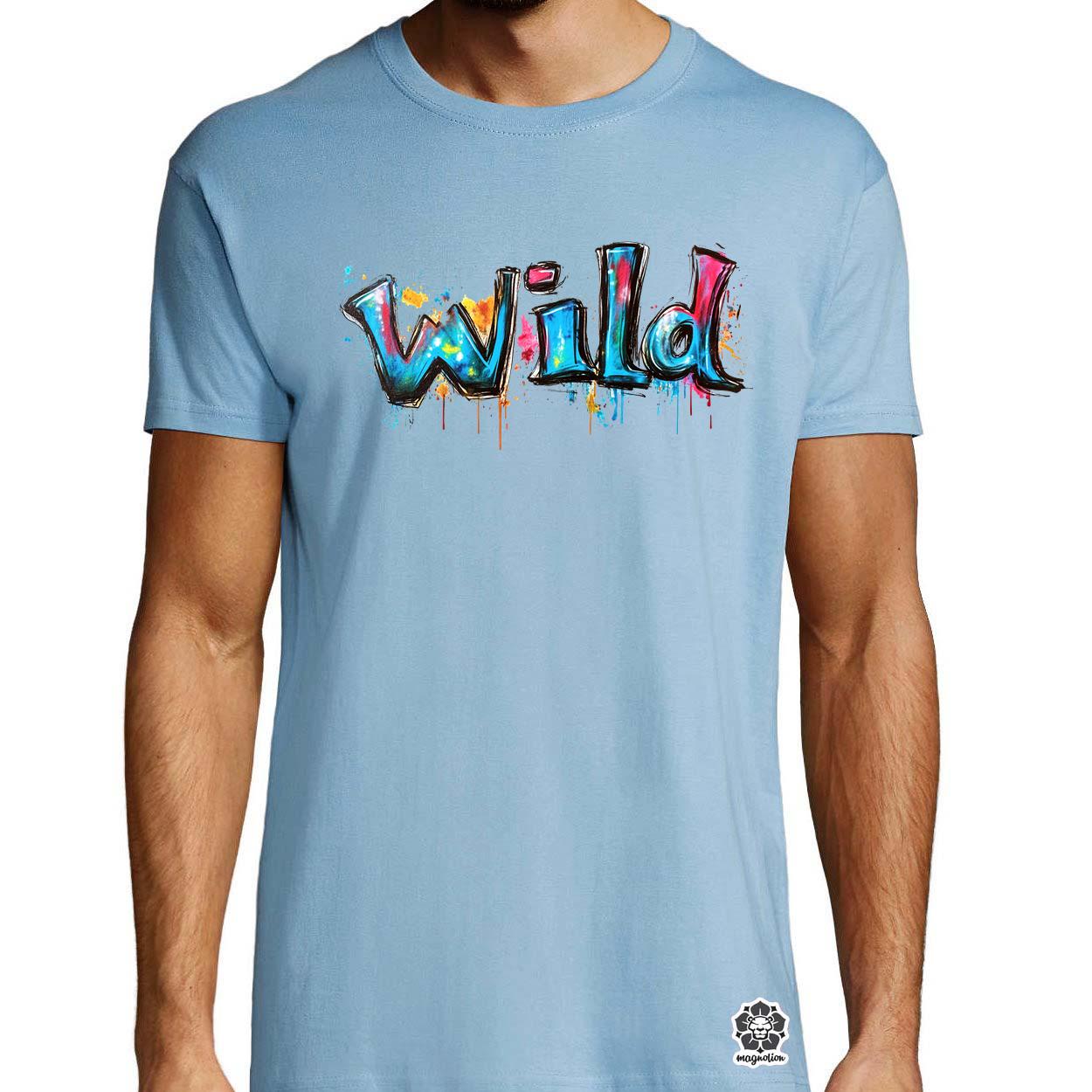 Wild felirat v3 egyedi póló 