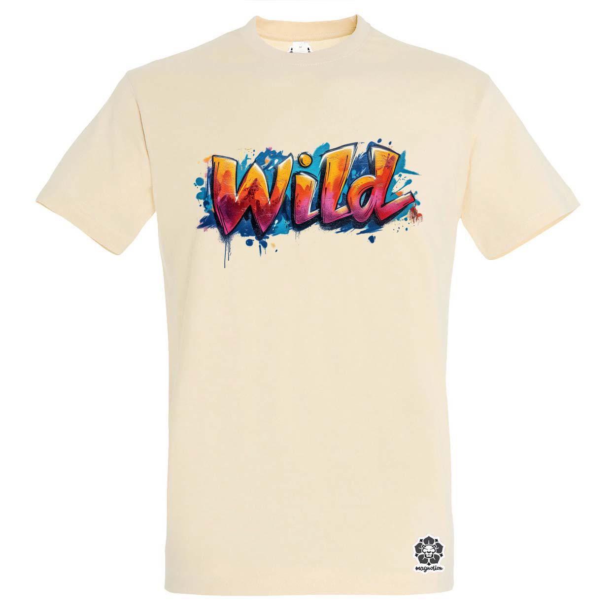 Wild felirat v4 egyedi póló 