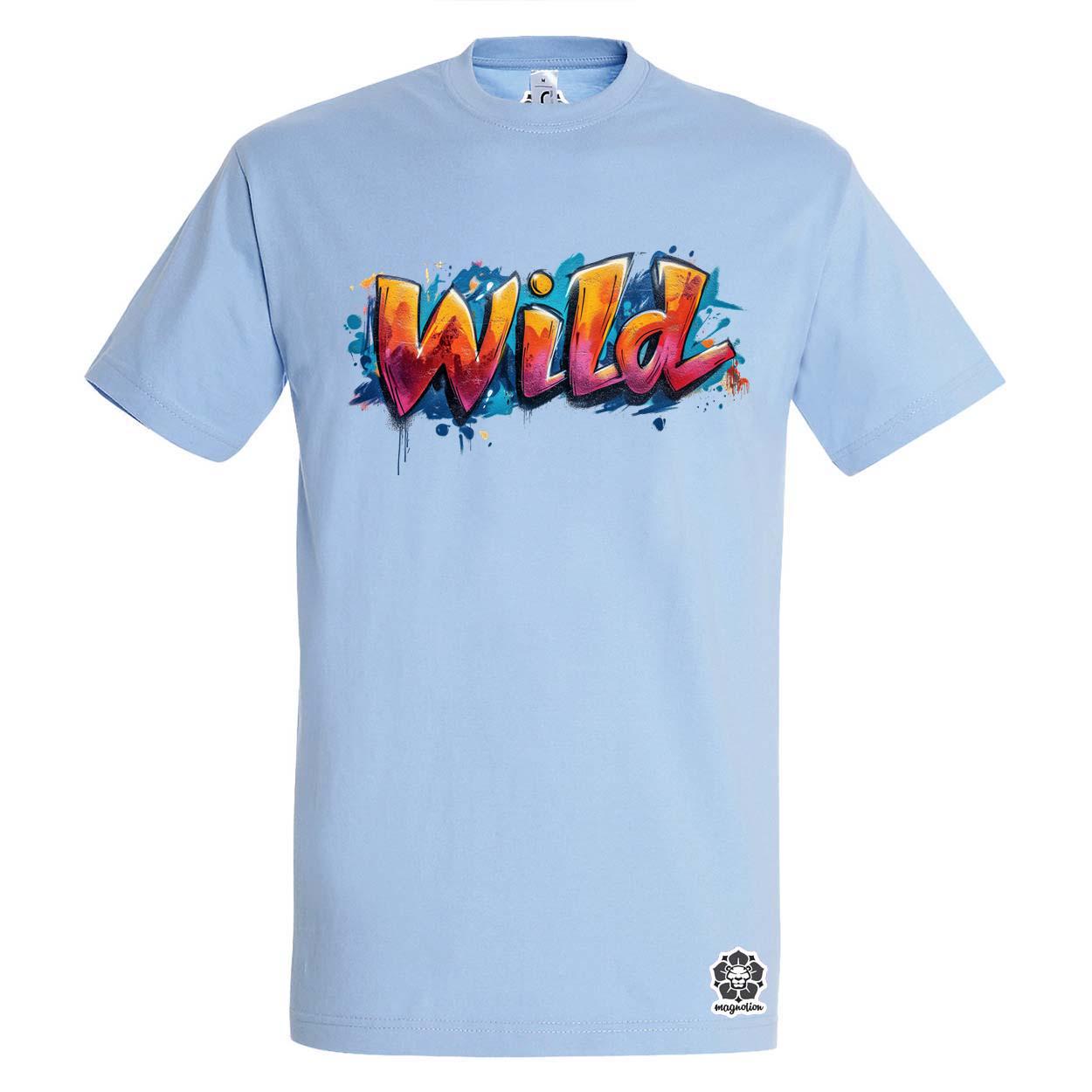 Wild felirat v4 egyedi póló 