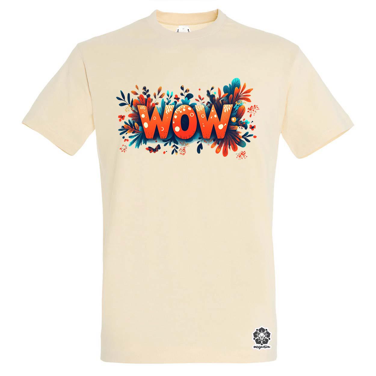 WOW felirat v4 egyedi póló 