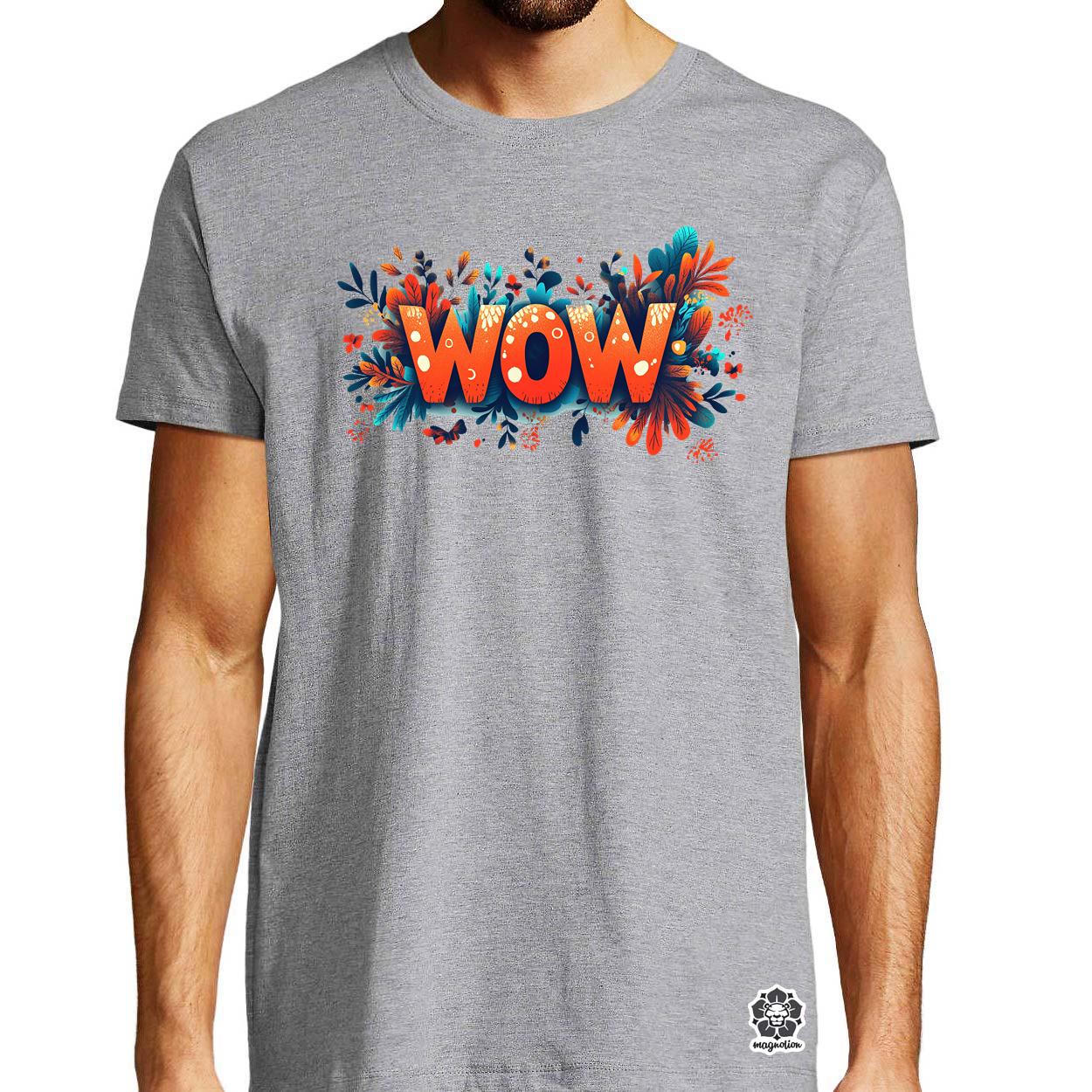 WOW felirat v4 egyedi póló 