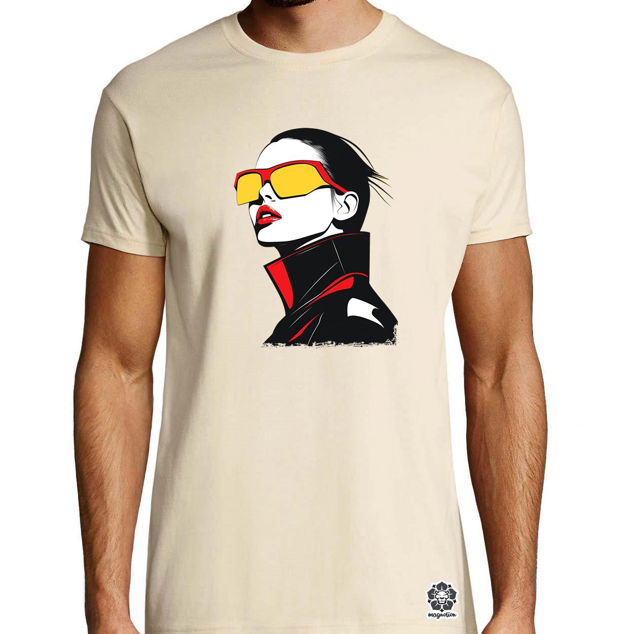Minimalista portré v1 egyedi póló 