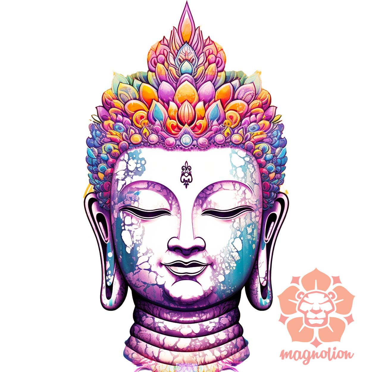 Pszichedelikus Buddha v15 egyedi  pulóver 