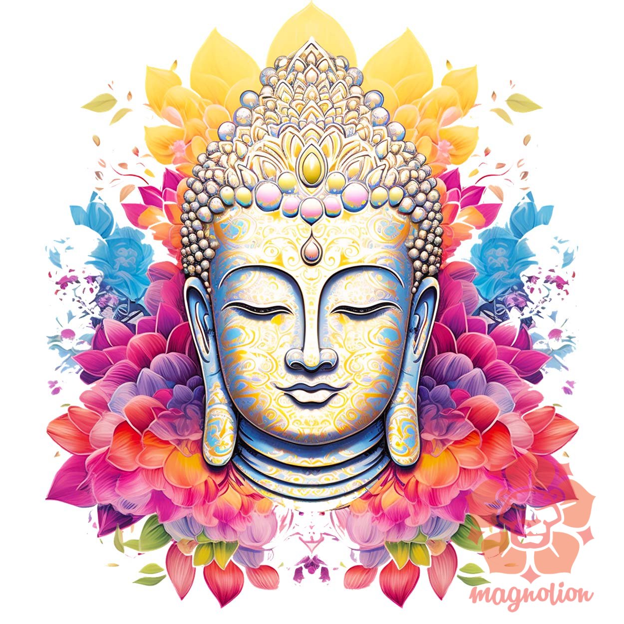 Pszichedelikus Buddha v2 egyedi  pulóver 