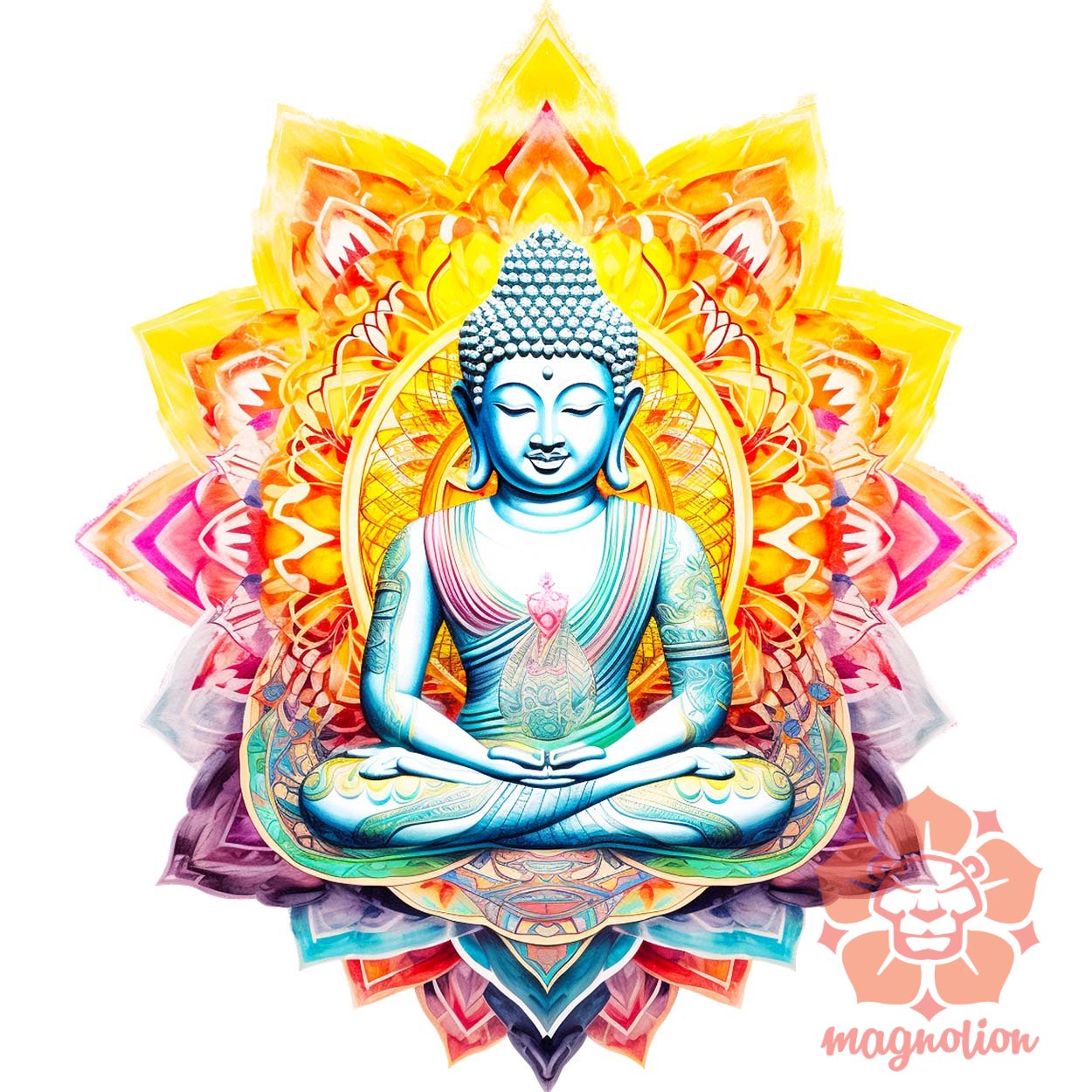 Pszichedelikus Buddha v3 egyedi  pulóver 