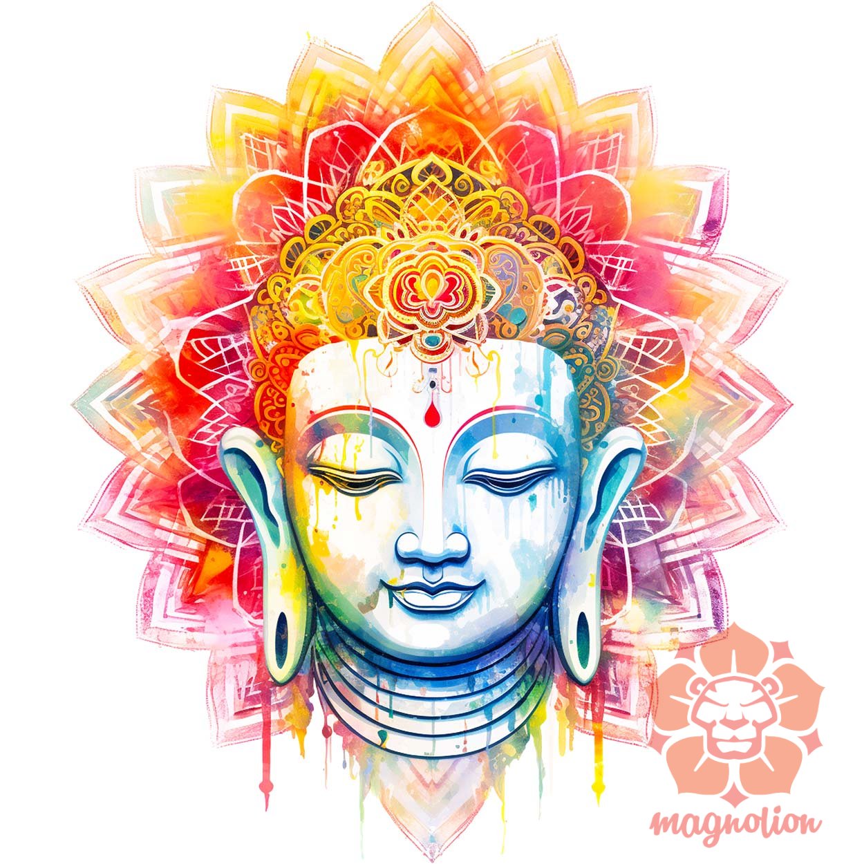 Pszichedelikus Buddha v5 egyedi  pulóver 