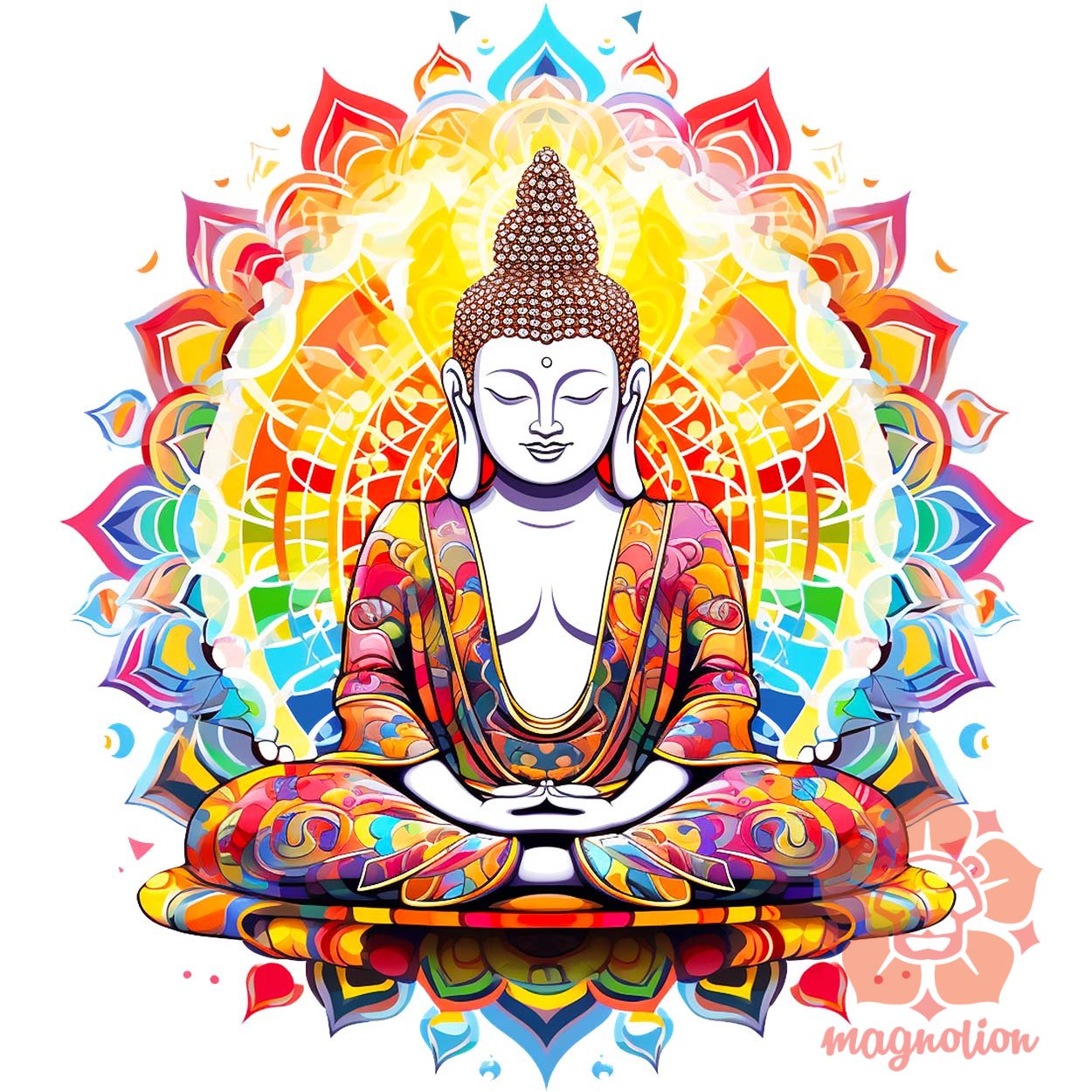 Pszichedelikus Buddha v9 egyedi  pulóver 