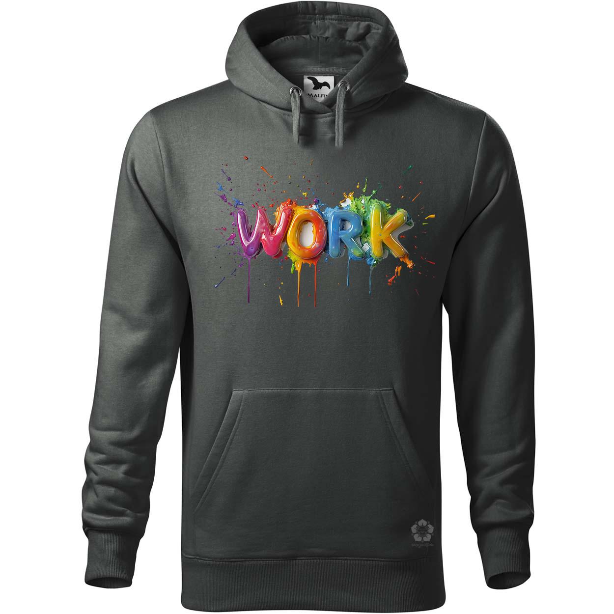 Work felirat v1 egyedi  pulóver 