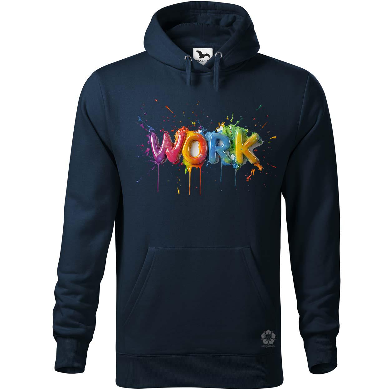 Work felirat v1 egyedi  pulóver 