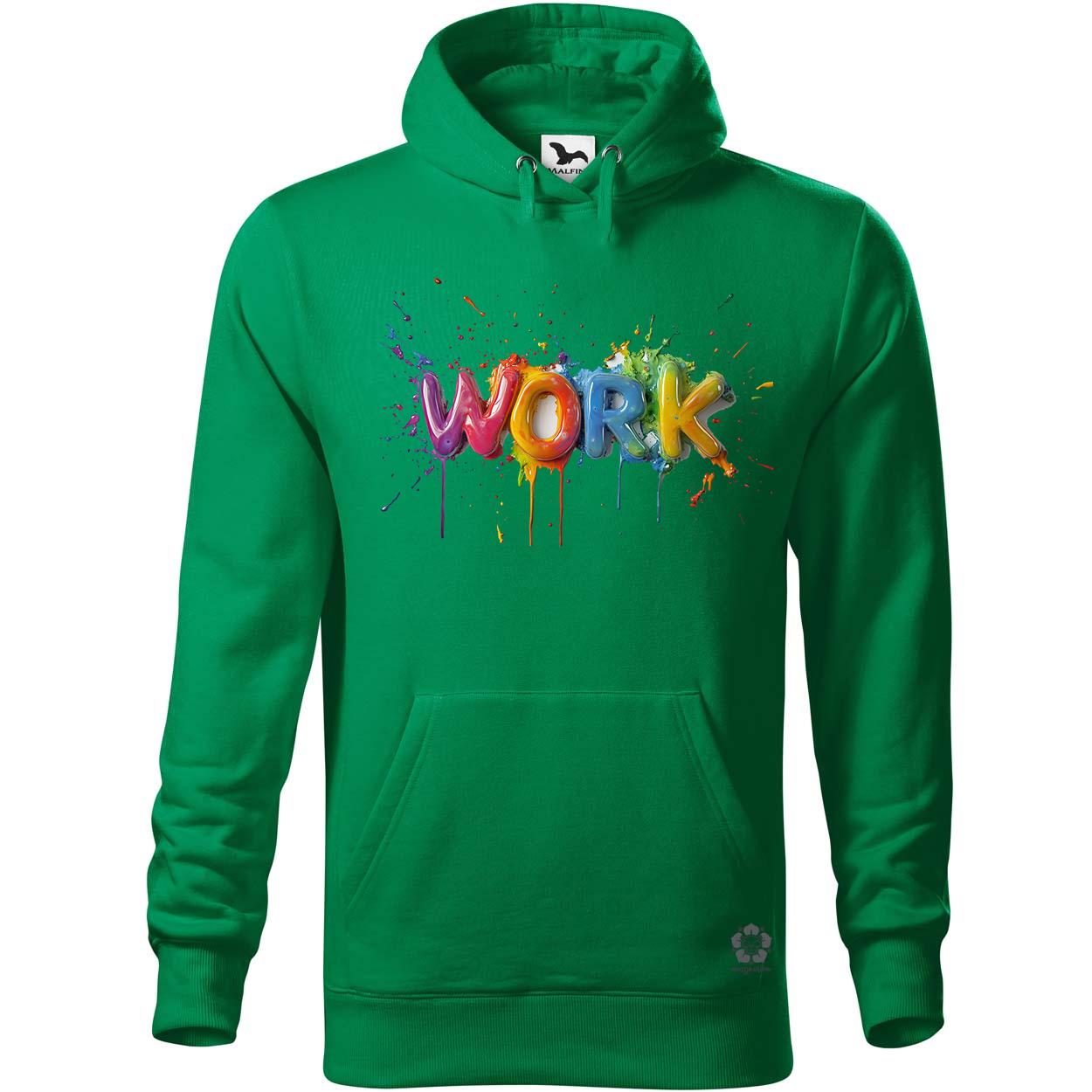 Work felirat v1 egyedi  pulóver 