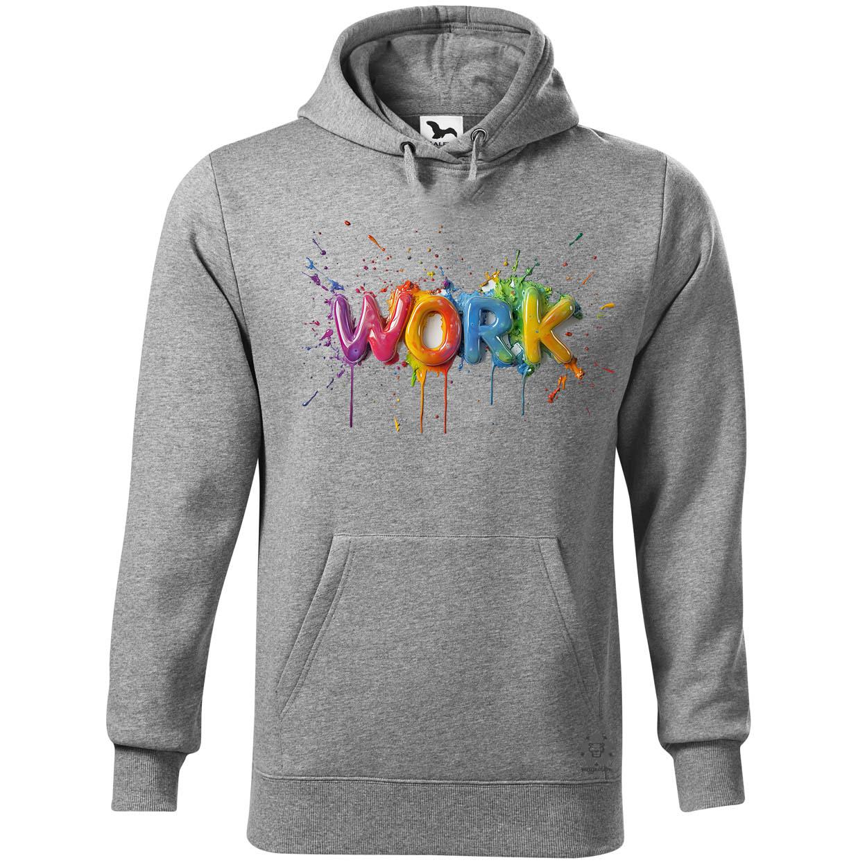 Work felirat v1 egyedi  pulóver 