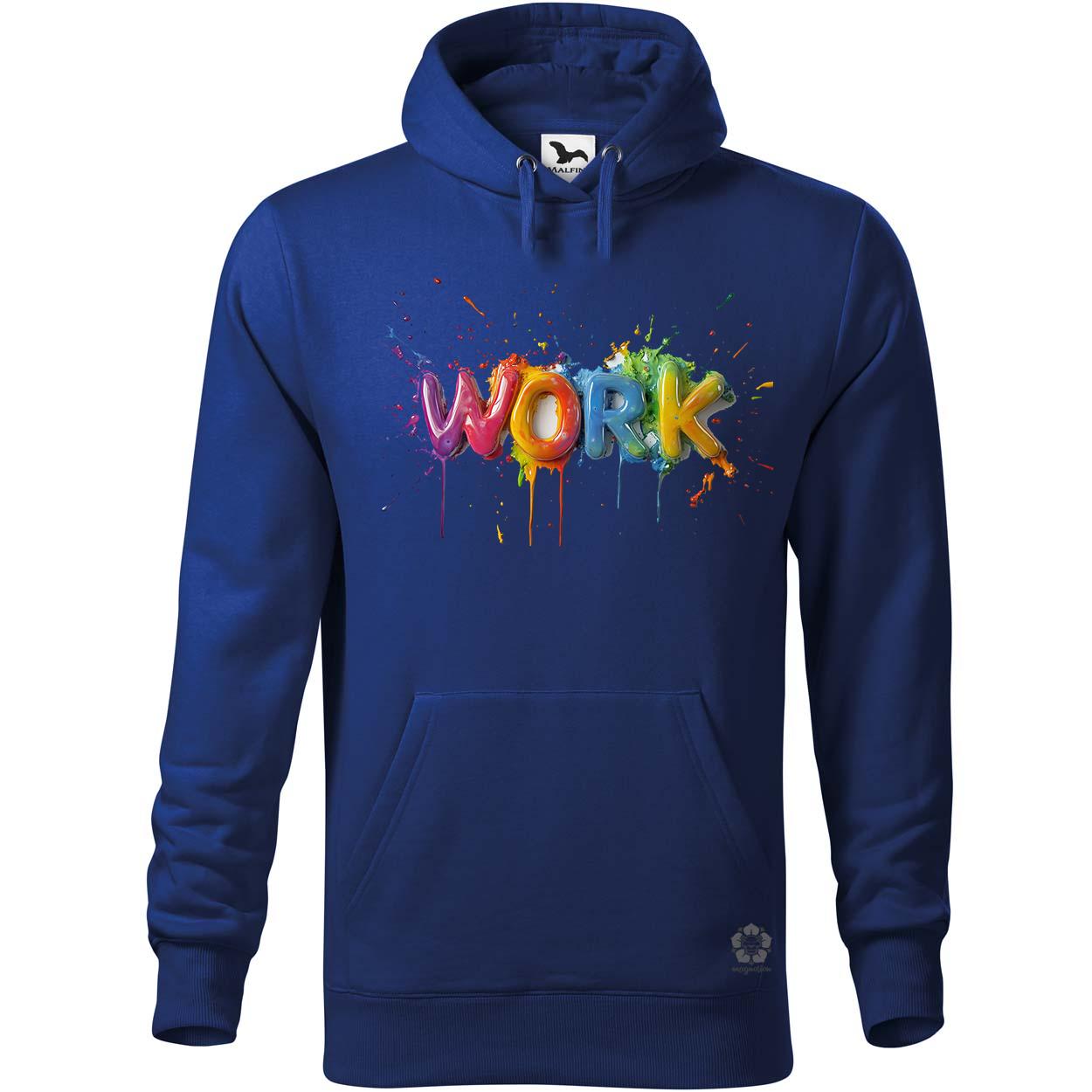 Work felirat v1 egyedi  pulóver 