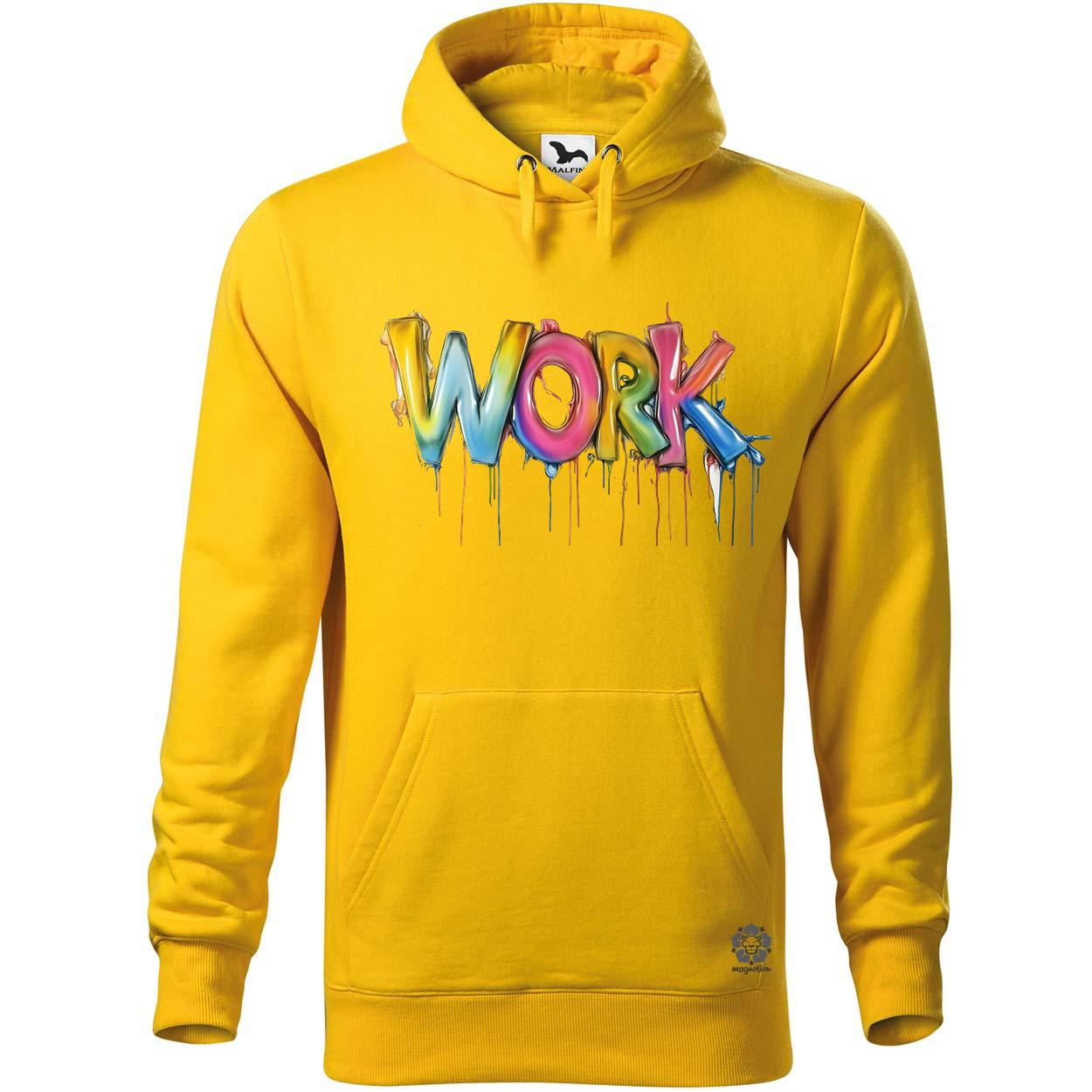 Work felirat v2 egyedi  pulóver 
