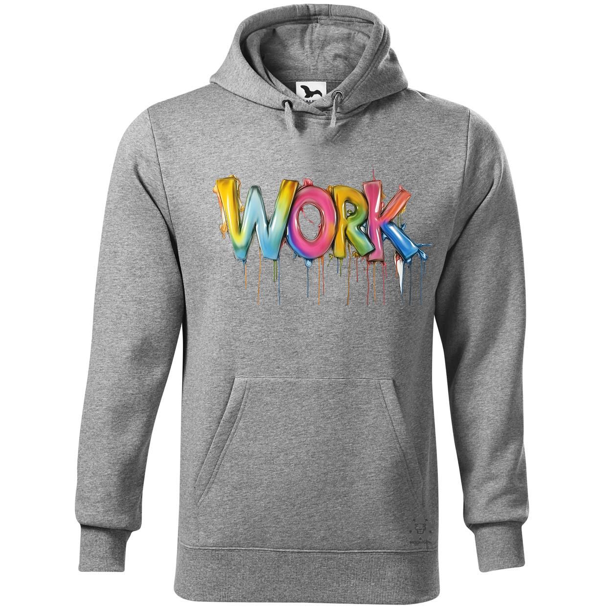 Work felirat v2 egyedi  pulóver 