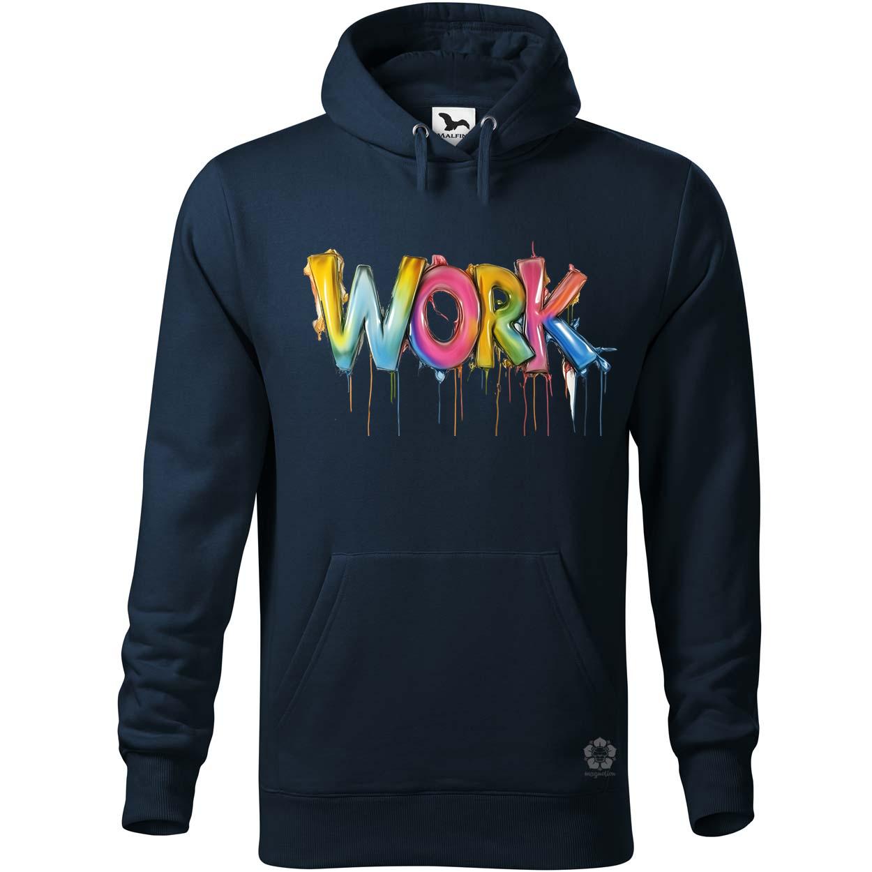 Work felirat v2 egyedi  pulóver 