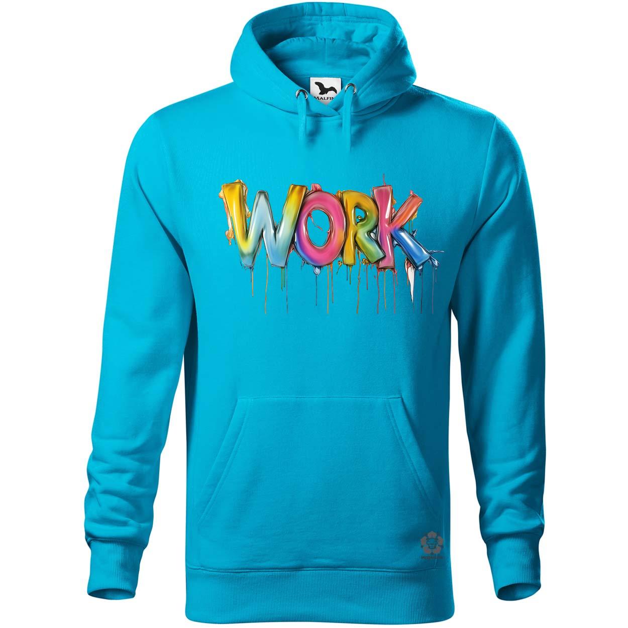 Work felirat v2 egyedi  pulóver 