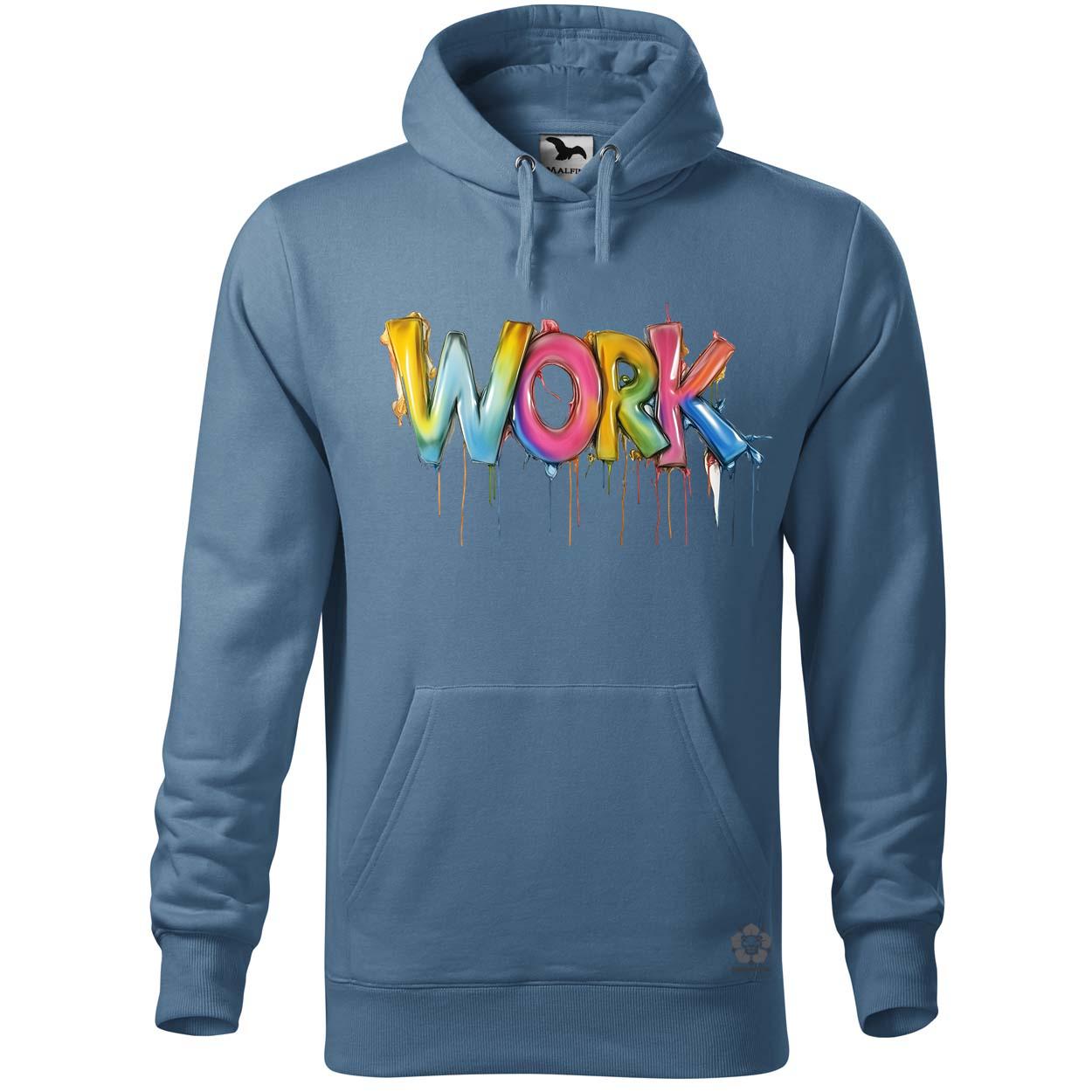 Work felirat v2 egyedi  pulóver 