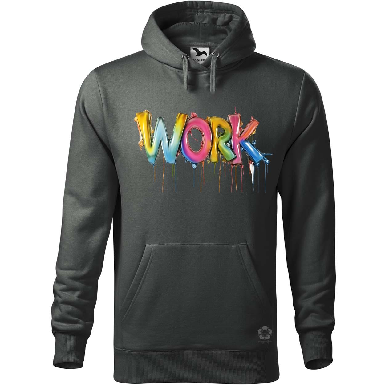 Work felirat v2 egyedi  pulóver 