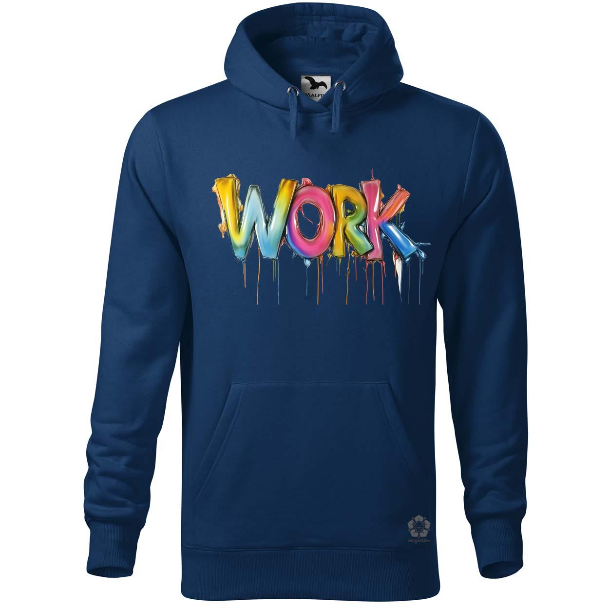 Work felirat v2 egyedi  pulóver 