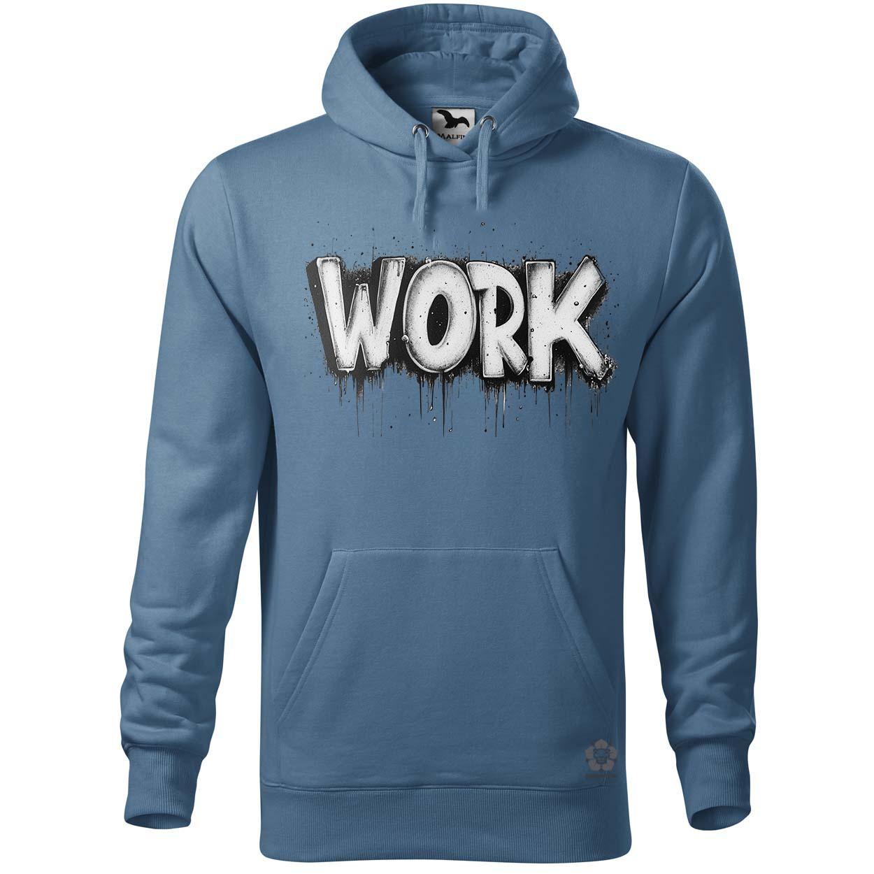 Work felirat v3 egyedi  pulóver 
