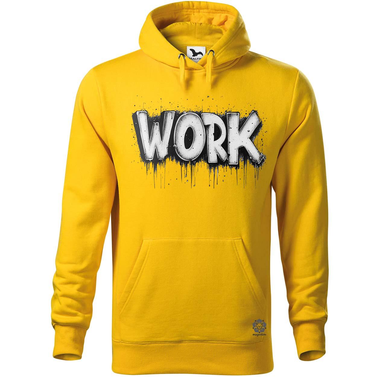 Work felirat v3 egyedi  pulóver 