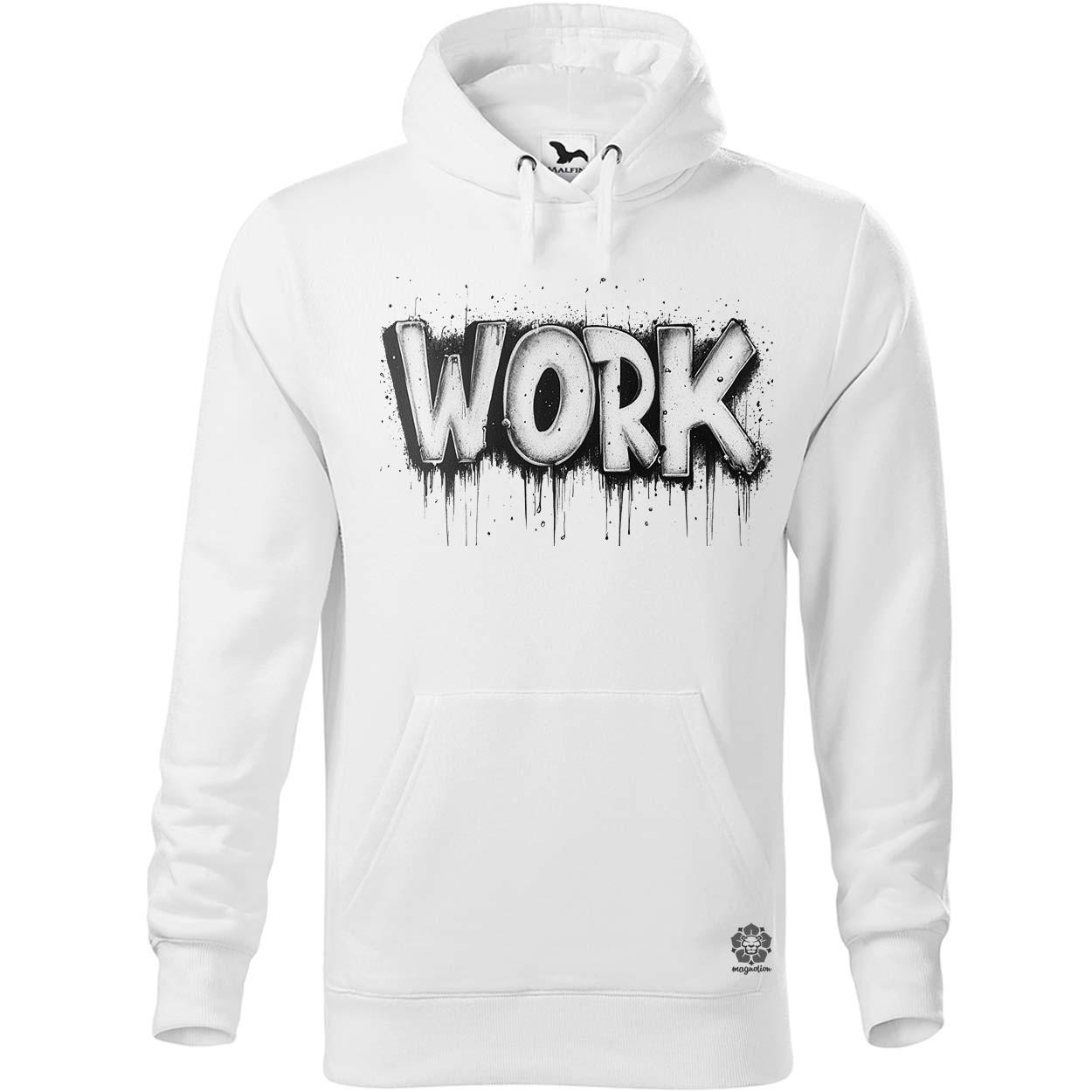 Work felirat v3 egyedi  pulóver 