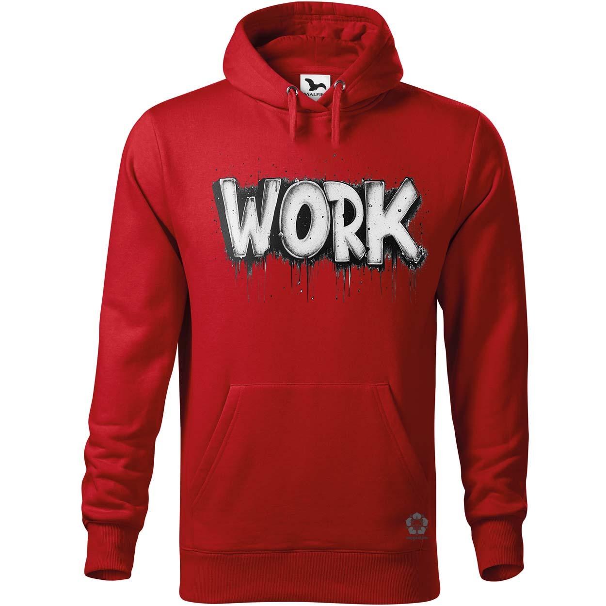 Work felirat v3 egyedi  pulóver 