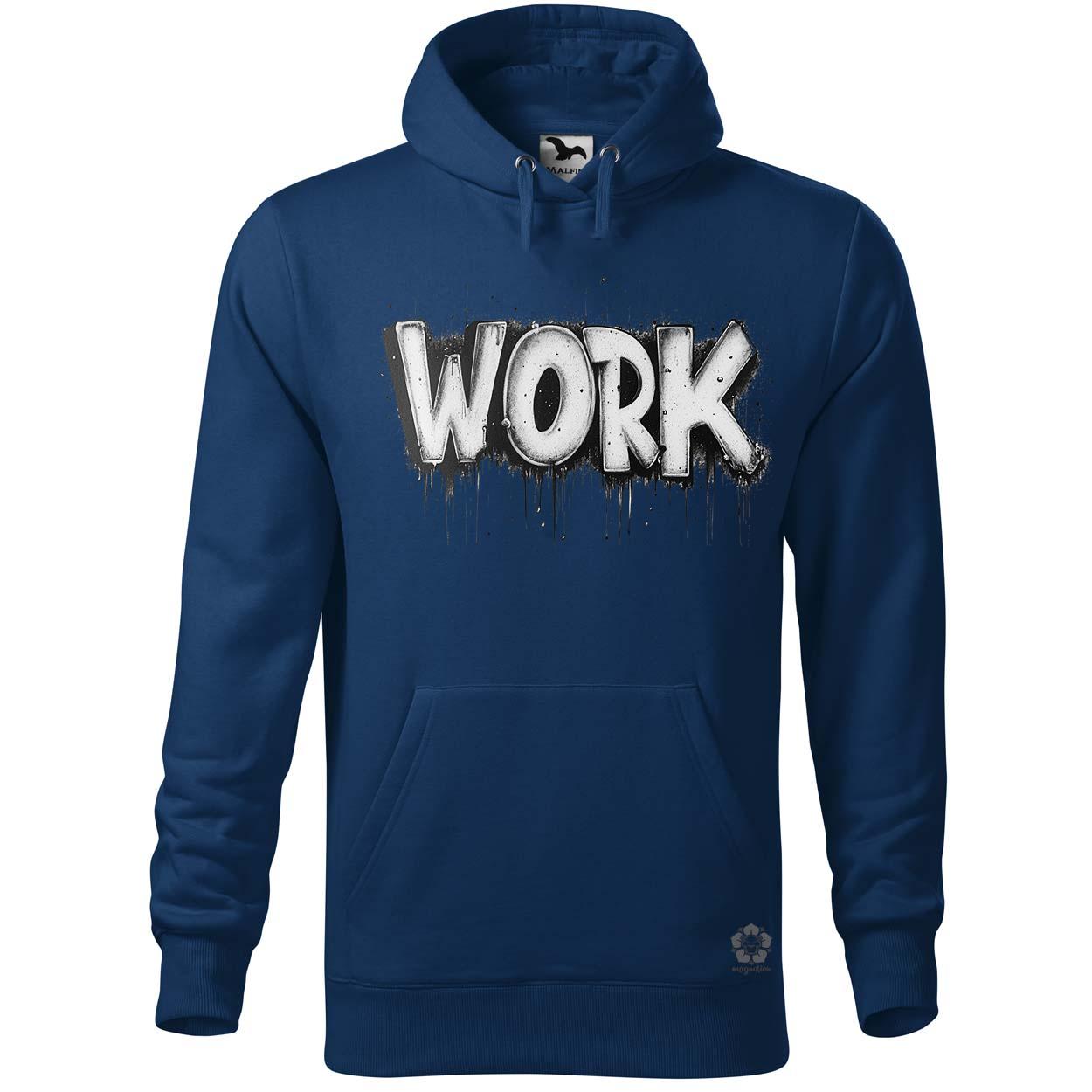 Work felirat v3 egyedi  pulóver 
