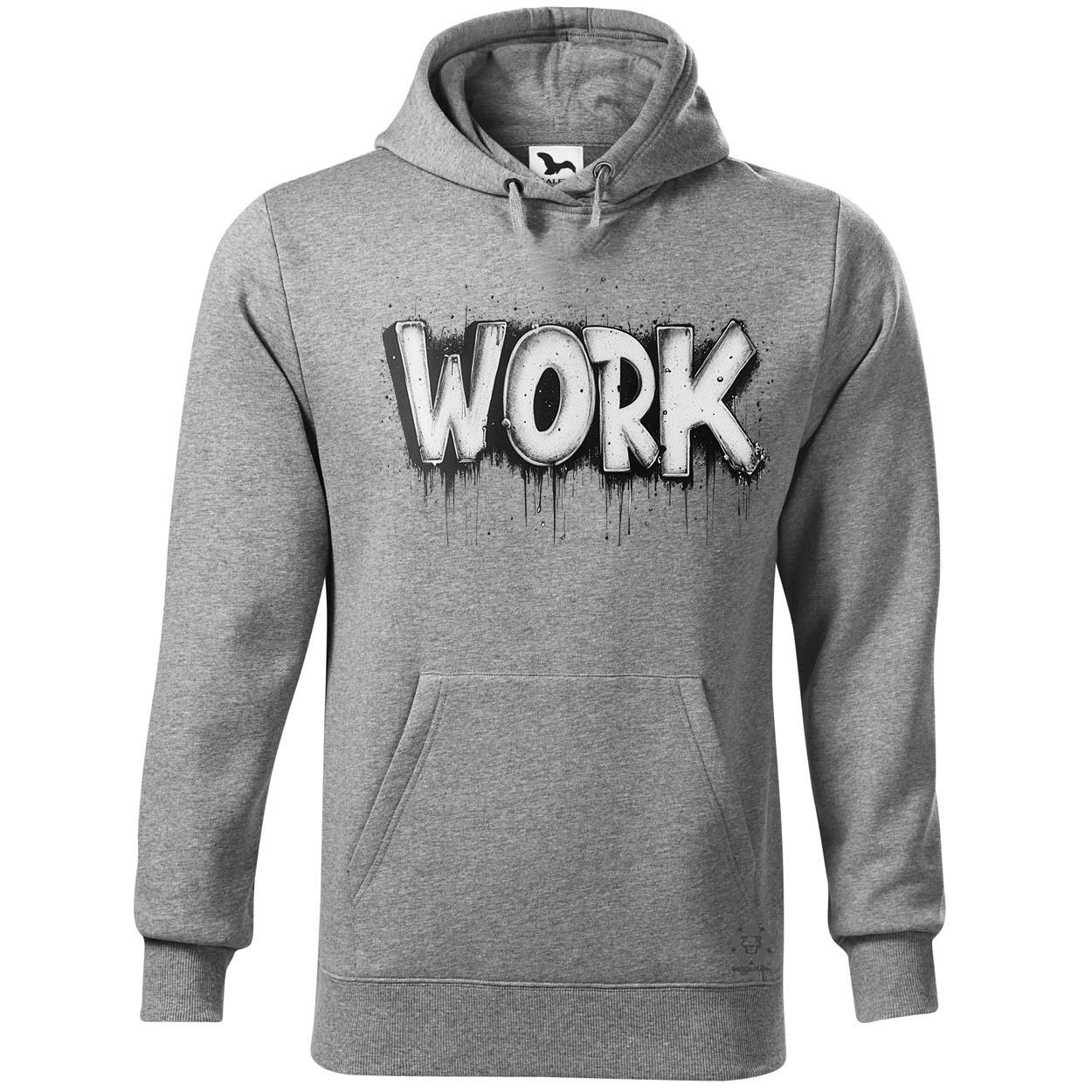Work felirat v3 egyedi  pulóver 