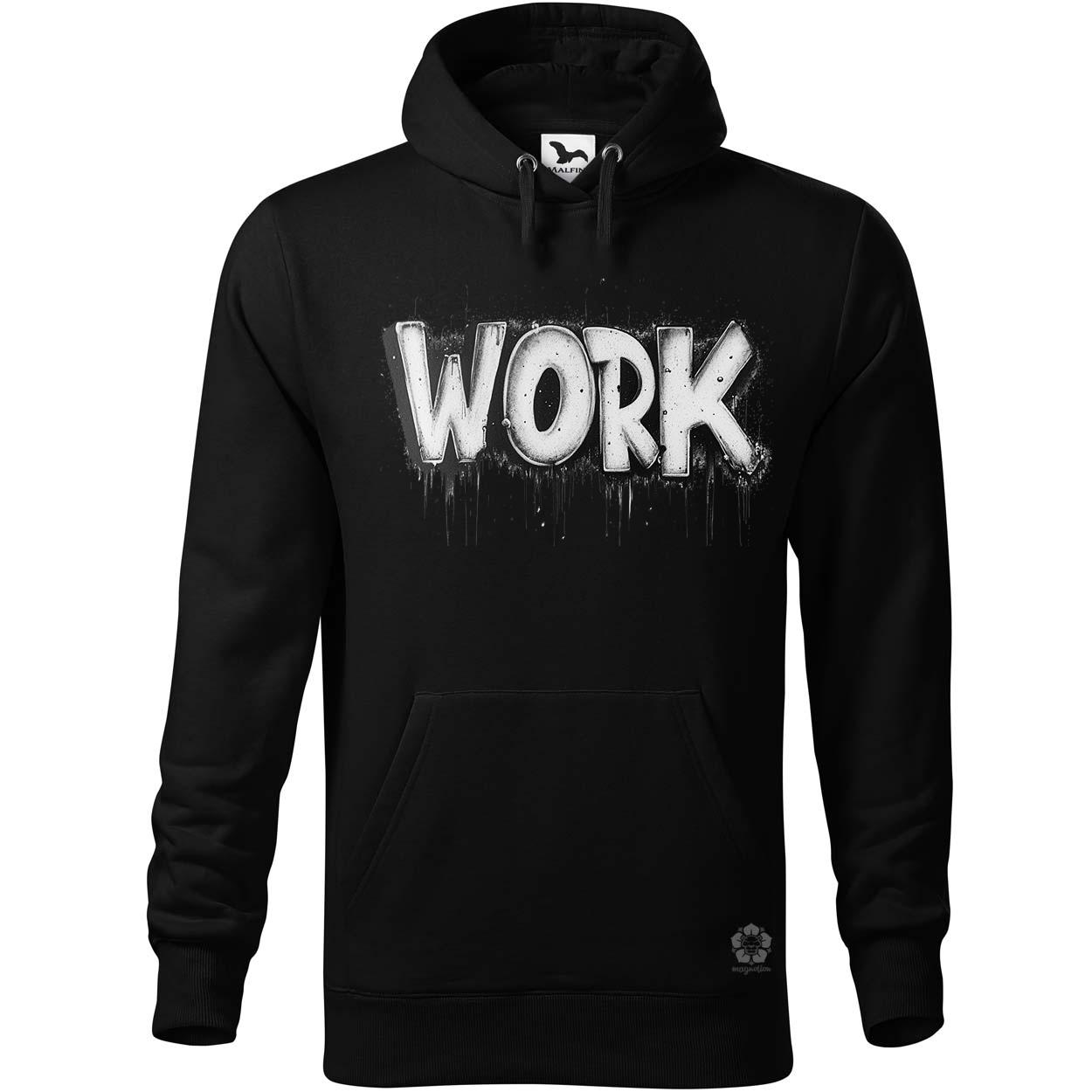 Work felirat v3 egyedi  pulóver 