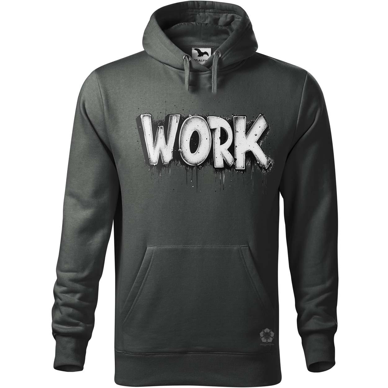 Work felirat v3 egyedi  pulóver 
