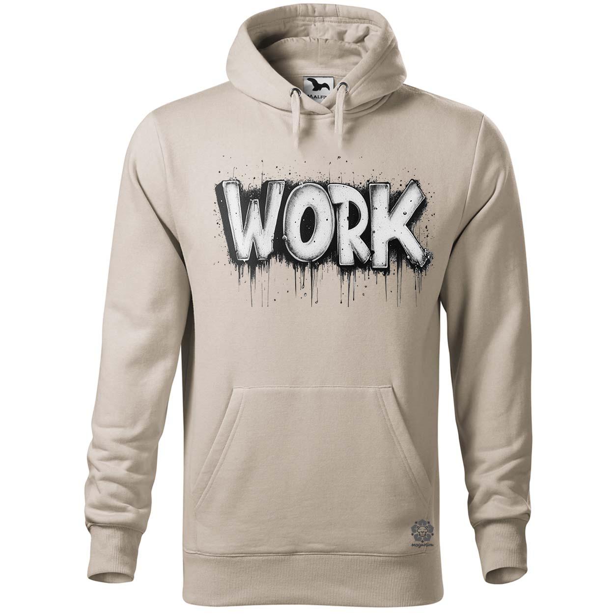 Work felirat v3 egyedi  pulóver 