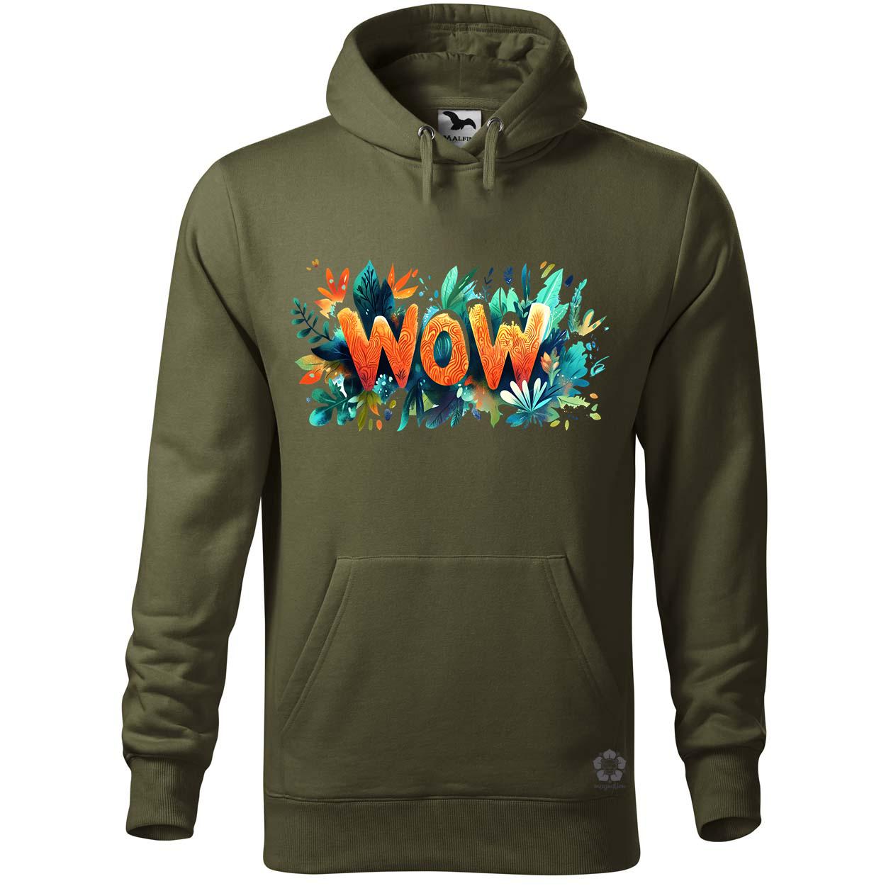WOW felirat v1 egyedi  pulóver 