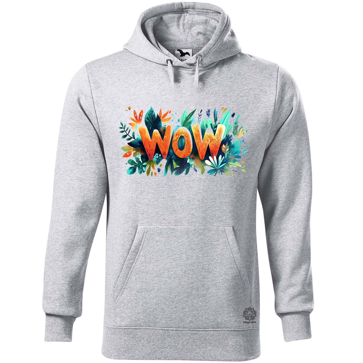 WOW felirat v1 egyedi  pulóver 